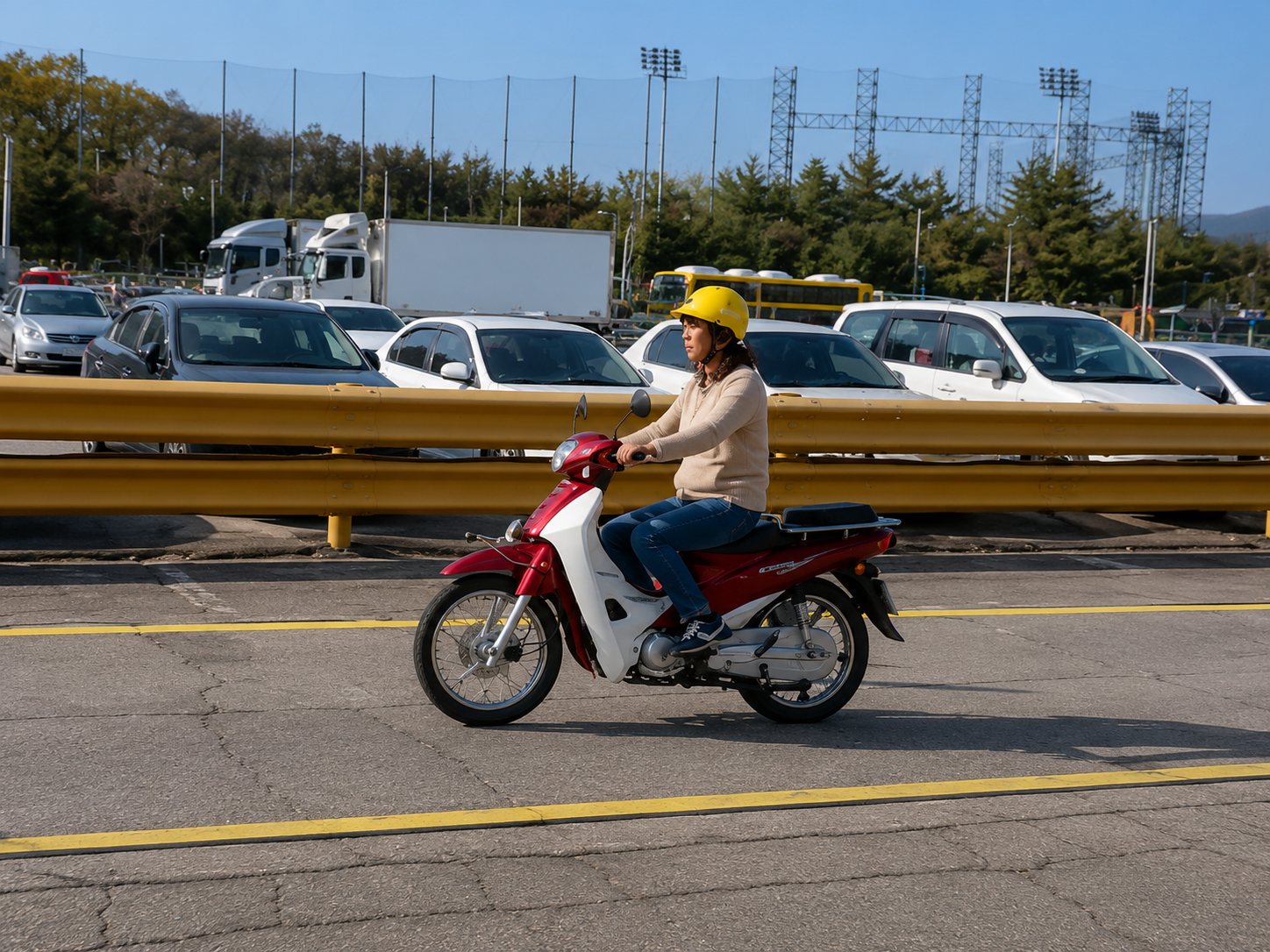 Electric kickboard and personal mobility training at Anyang Driving School