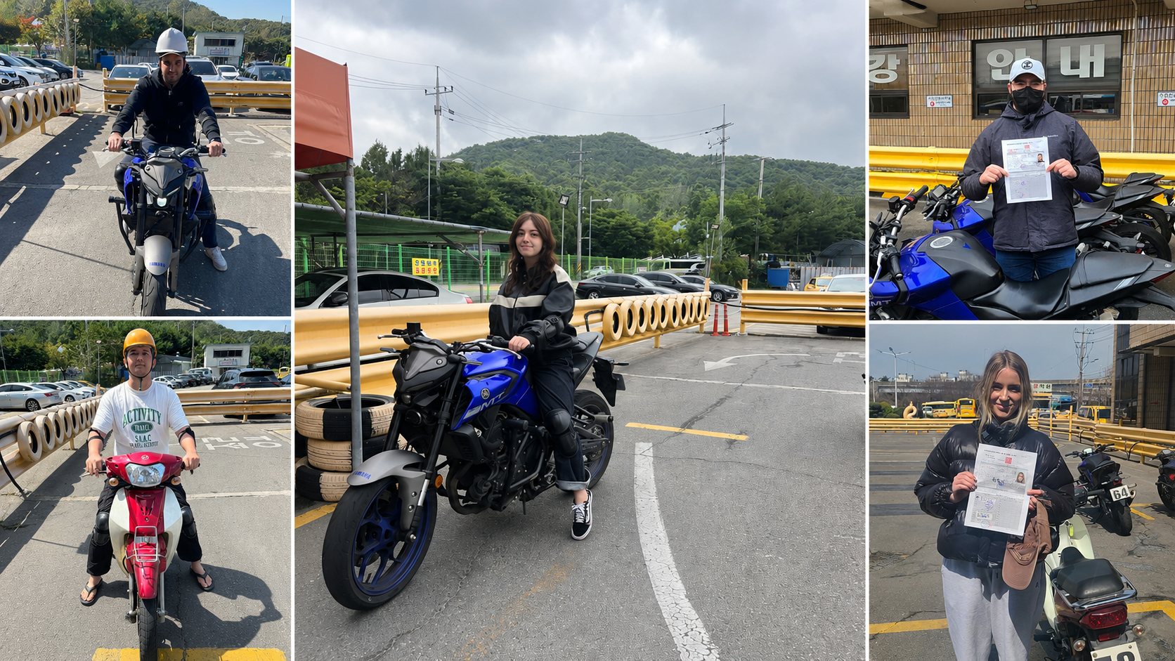 Training scooter under 125cc used for the motorized bicycle license at SDA
