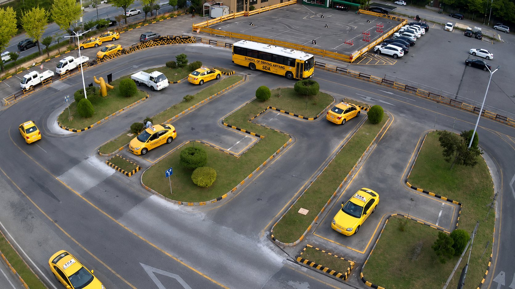Anyang Driving School campus near Seoul, Korea, where Australians train in English