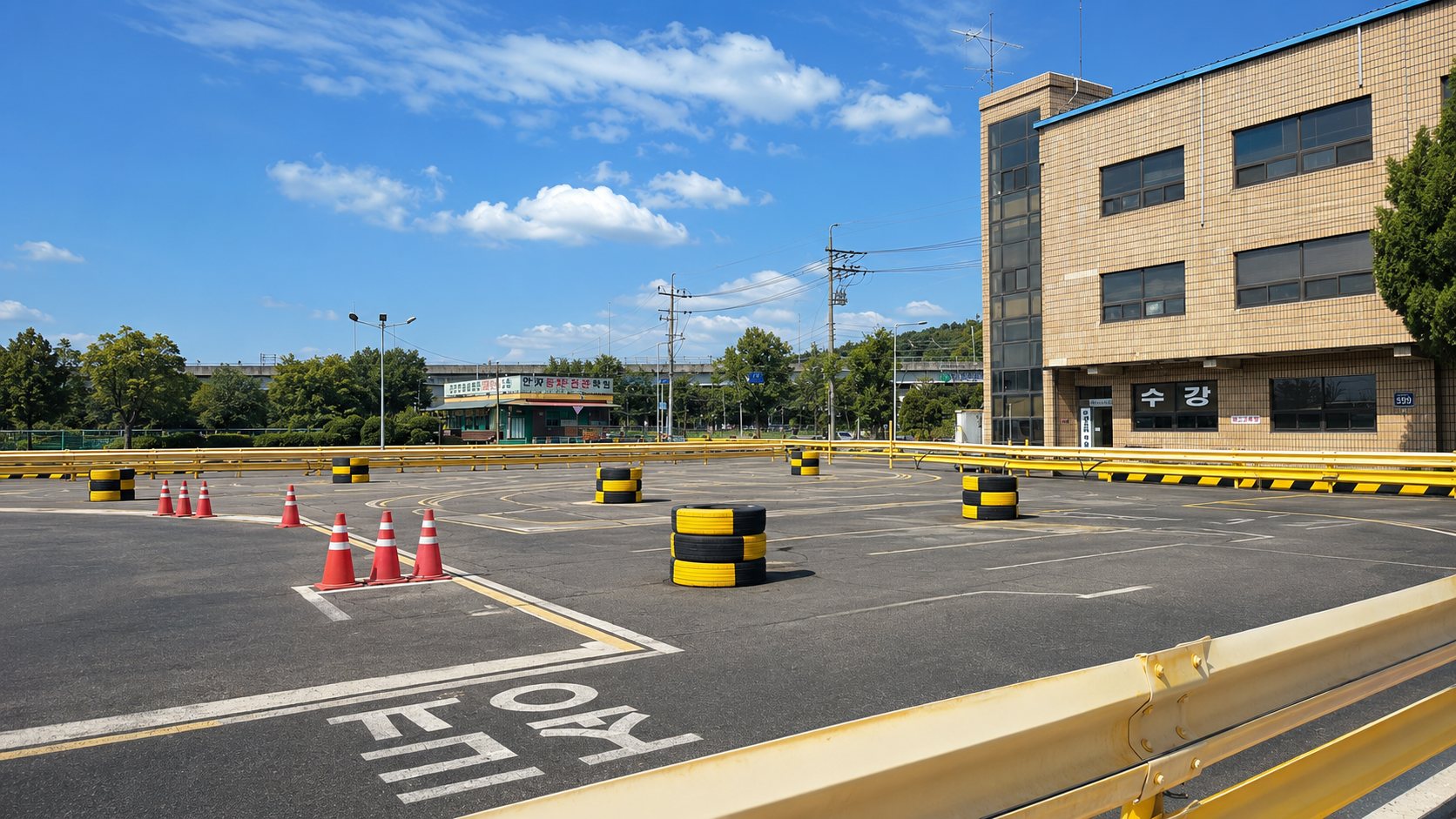 Anyang Driving School entrance beside Gwanak Station on Line 1, Seoul, Korea