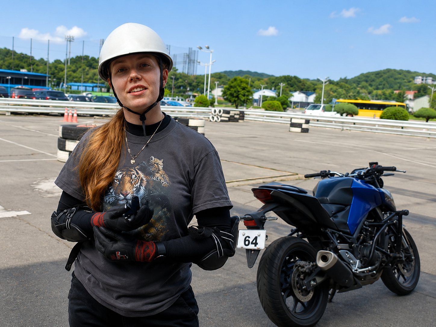Scooter and moped training for the motorized bicycle license in Korea